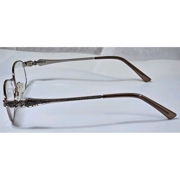 Enhance Women's Eyeglasses 3935 Bronze Metal 53-17 140 FRAMES ONLY - Picture 4 of 14